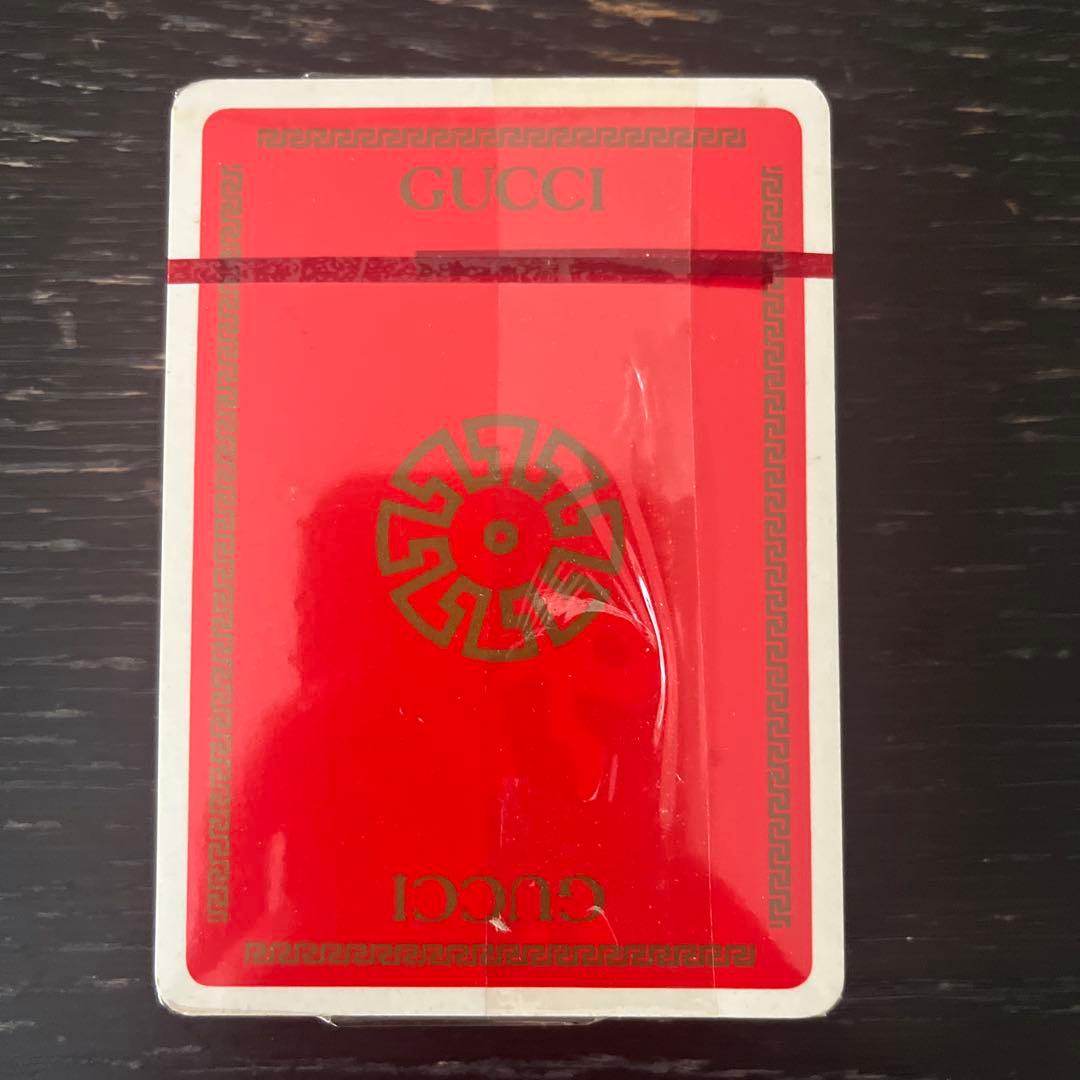 新品未使用オールドGUCCI トランプセット 赤 緑 ボックス入り