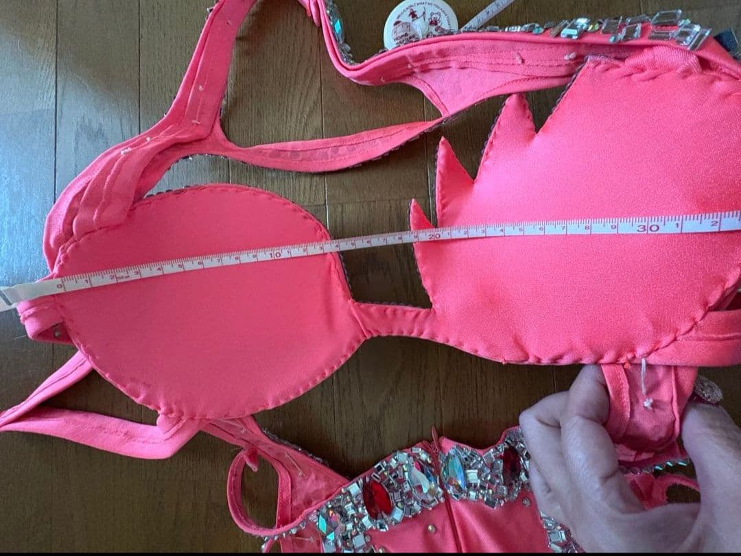 【週末限定値下げ】2025年購入　エジプト製サーモンピンク　ワンピース衣装