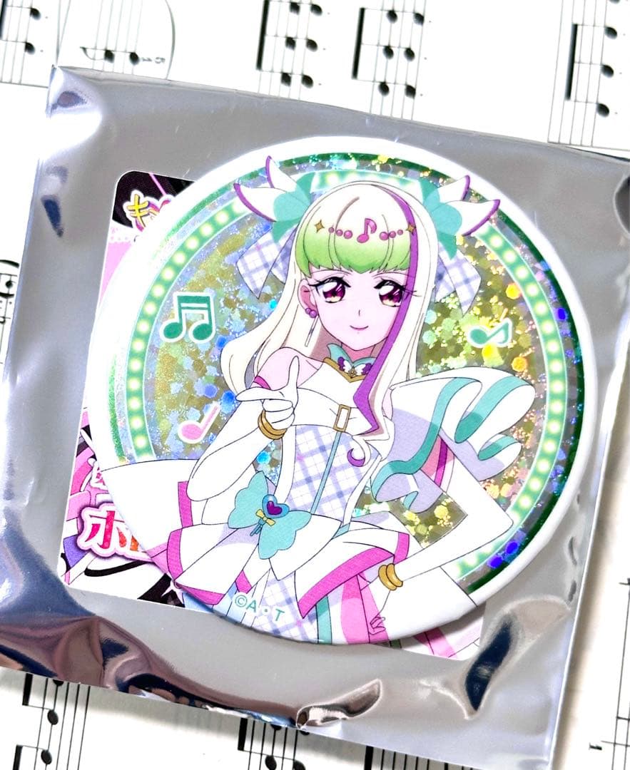キミとアイドルプリキュア ホログラム 缶バッジ プリルン キュアズキューン