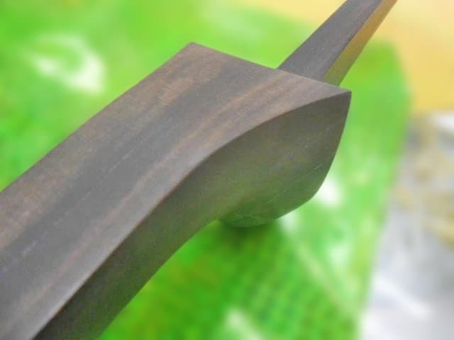 新品未使用(送料無料)439.800円　沖縄三線専用黒檀棹棹　　「世名城型}