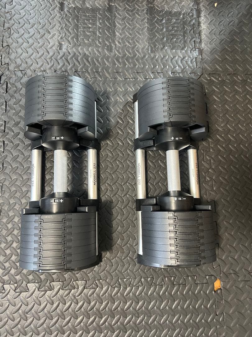 NUO可変式ダンベル32kg＋器具一式＋スピンバイク　12万円相当（直接取引）
