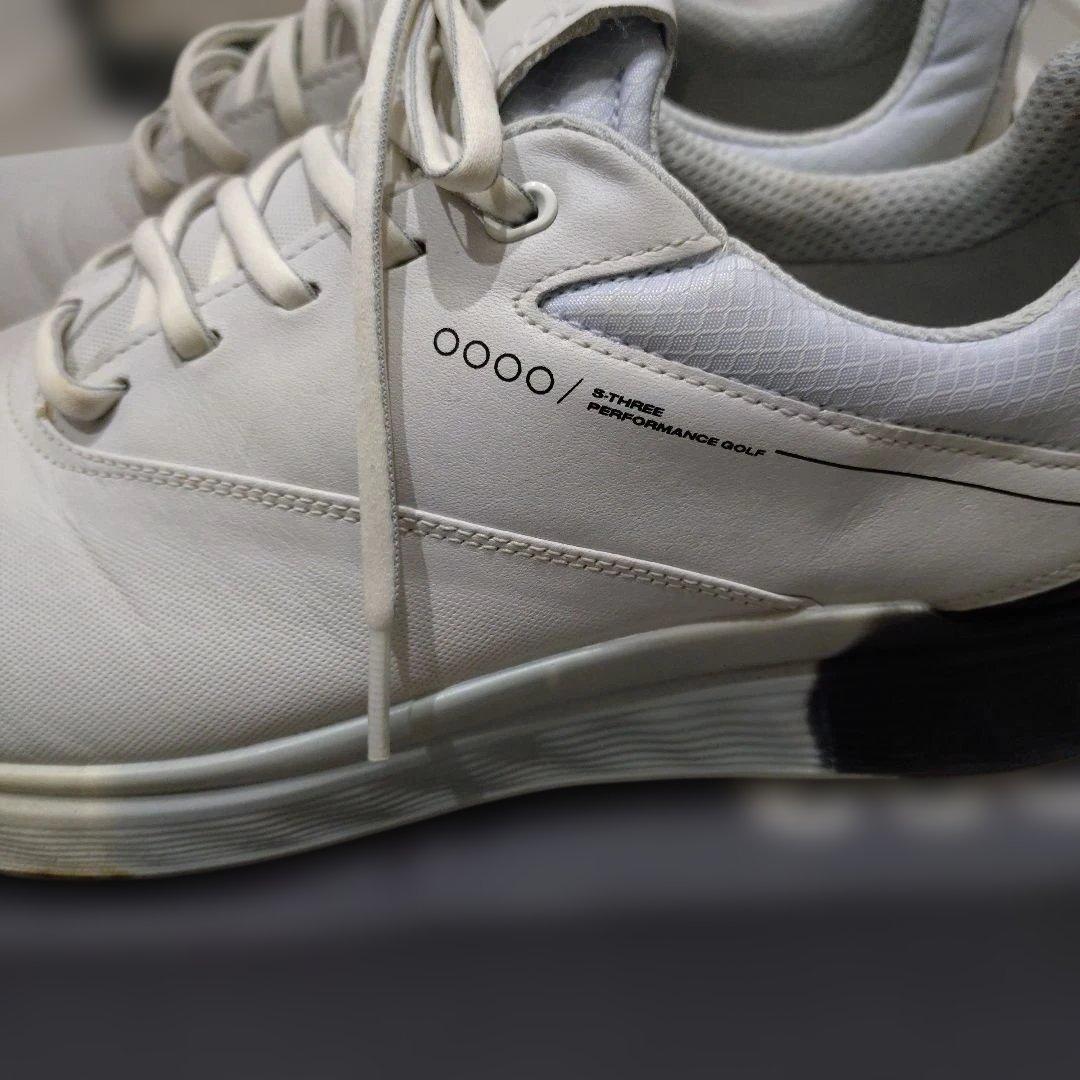 ECCO メンズゴルフシューズ ホワイト