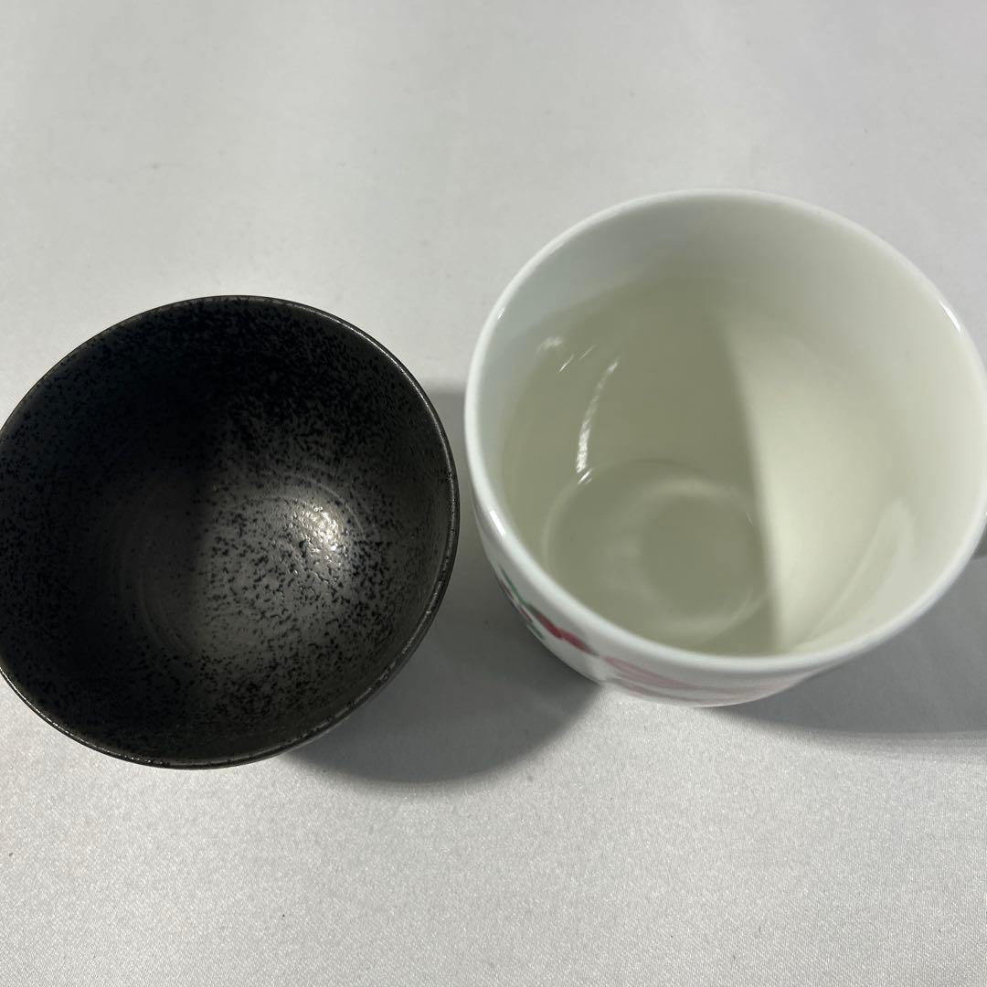 【平成レトロ】ハローキティ マグカップ ＆ 美濃焼 湯呑み・受け皿セット