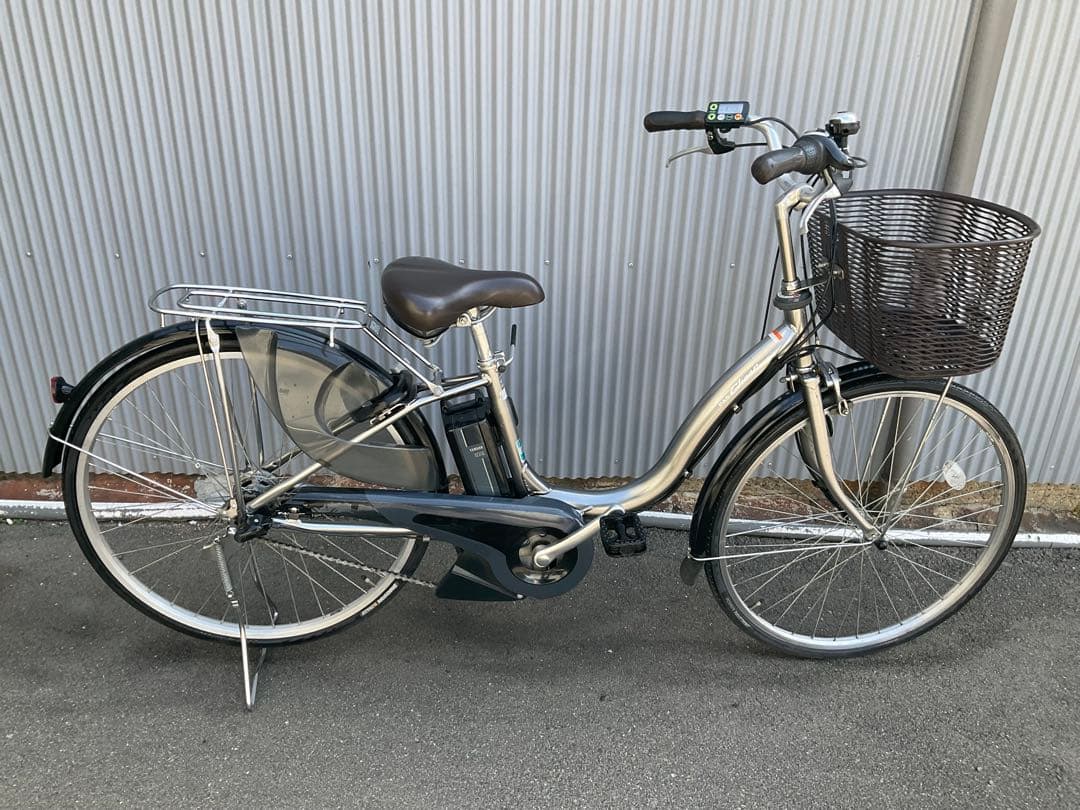 ヤマハ最新機種電動アシスト自転車pascheer26インチグレーアルミボディー