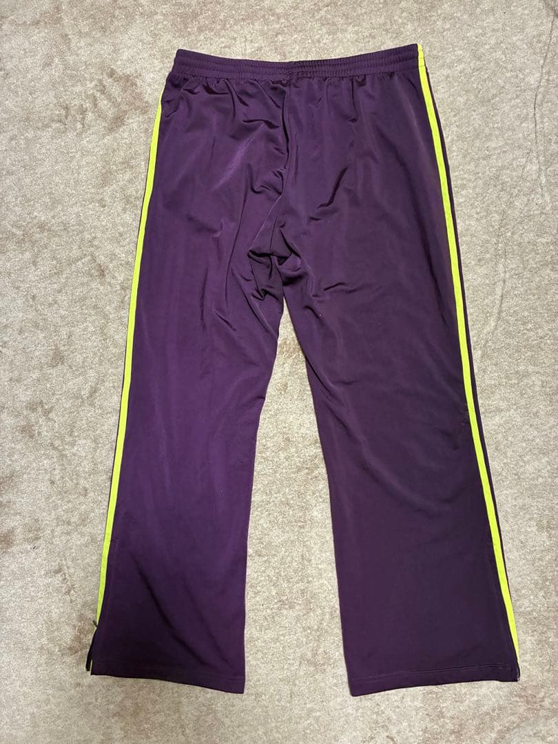 希少！　adidas 紫 ストライプ ジャージパンツ