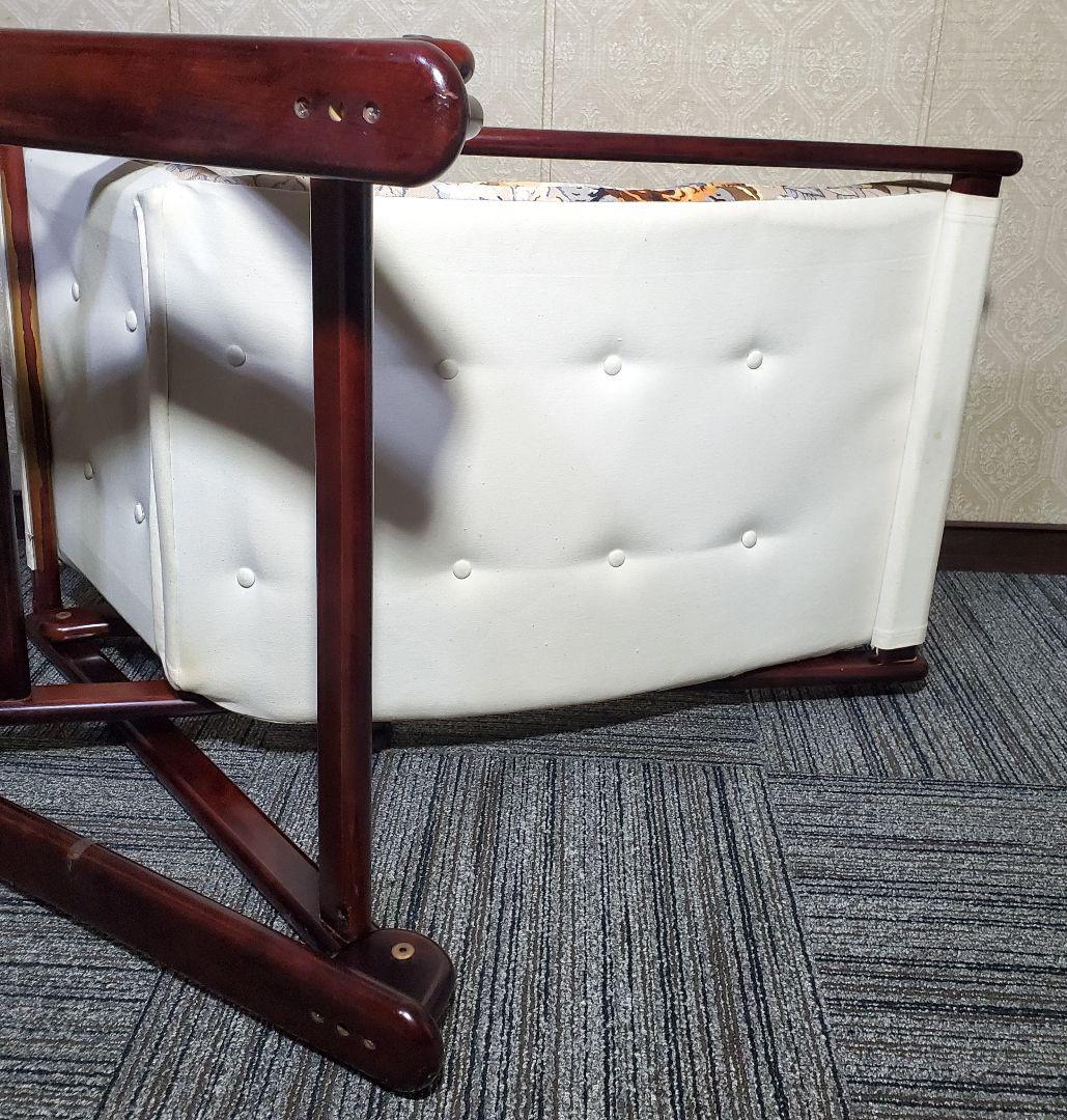 美品！カリモク ロッキングチェア オールドカリモク スライド式 希少品