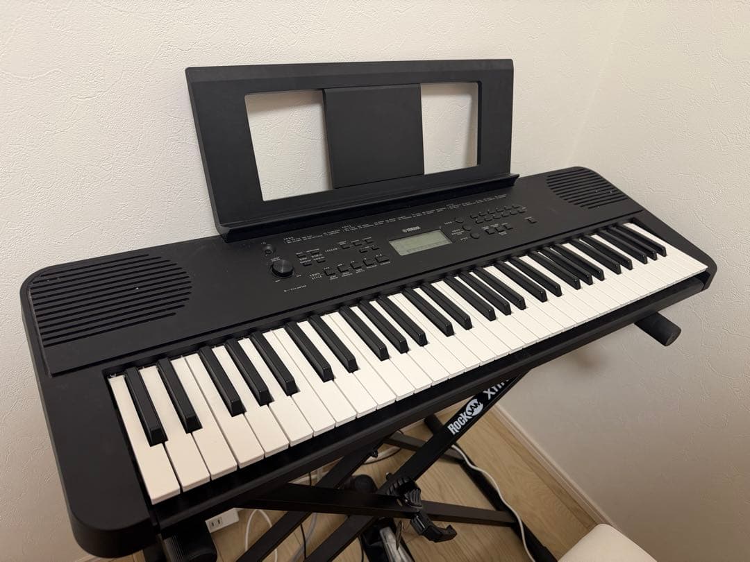 YAMAHA/PSR-E360ブラック 61鍵 電子キーボード、スタンドセット