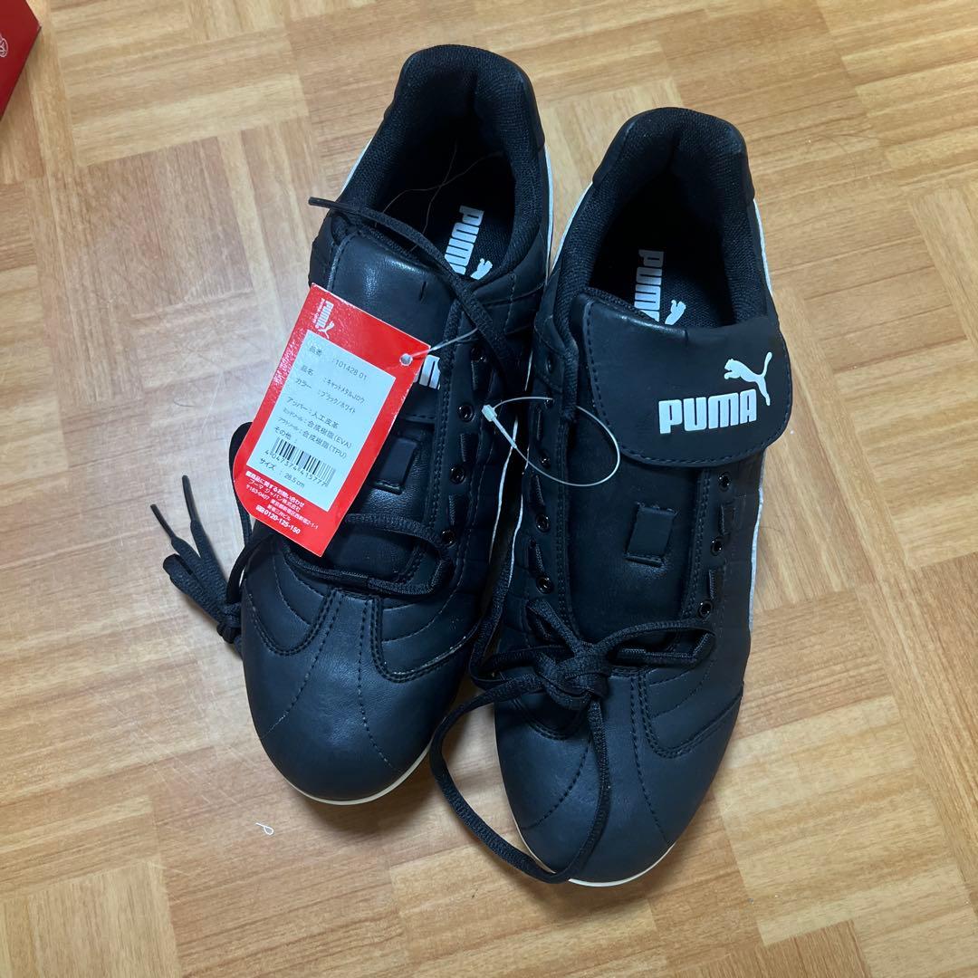 PUMA キャットメタルJロウ 28.5cm ブラック/ホワイト