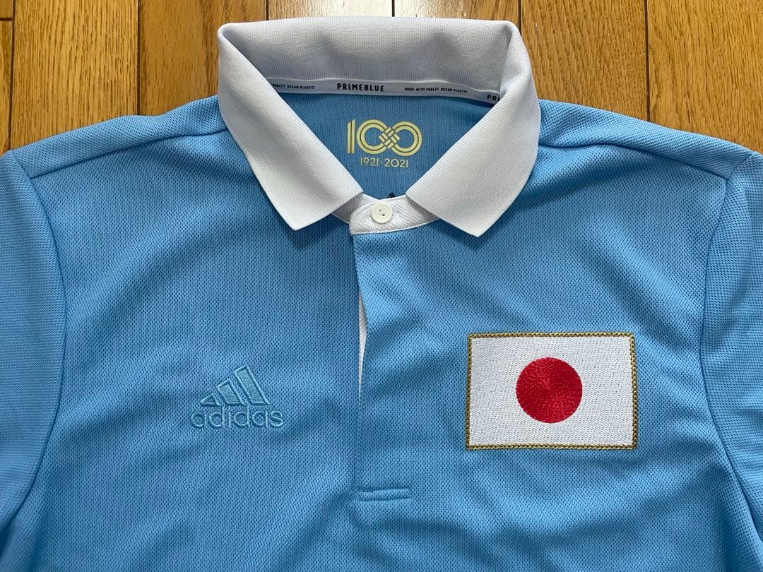 Lサイズ ★ アディダス サッカー日本代表 100周年 ユニフォーム ポロシャツ