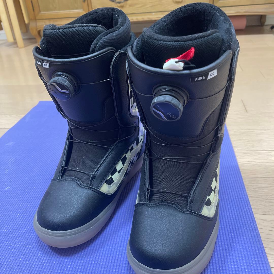 VANS AURA スノーボードブーツ チェッカー柄 26.5cm