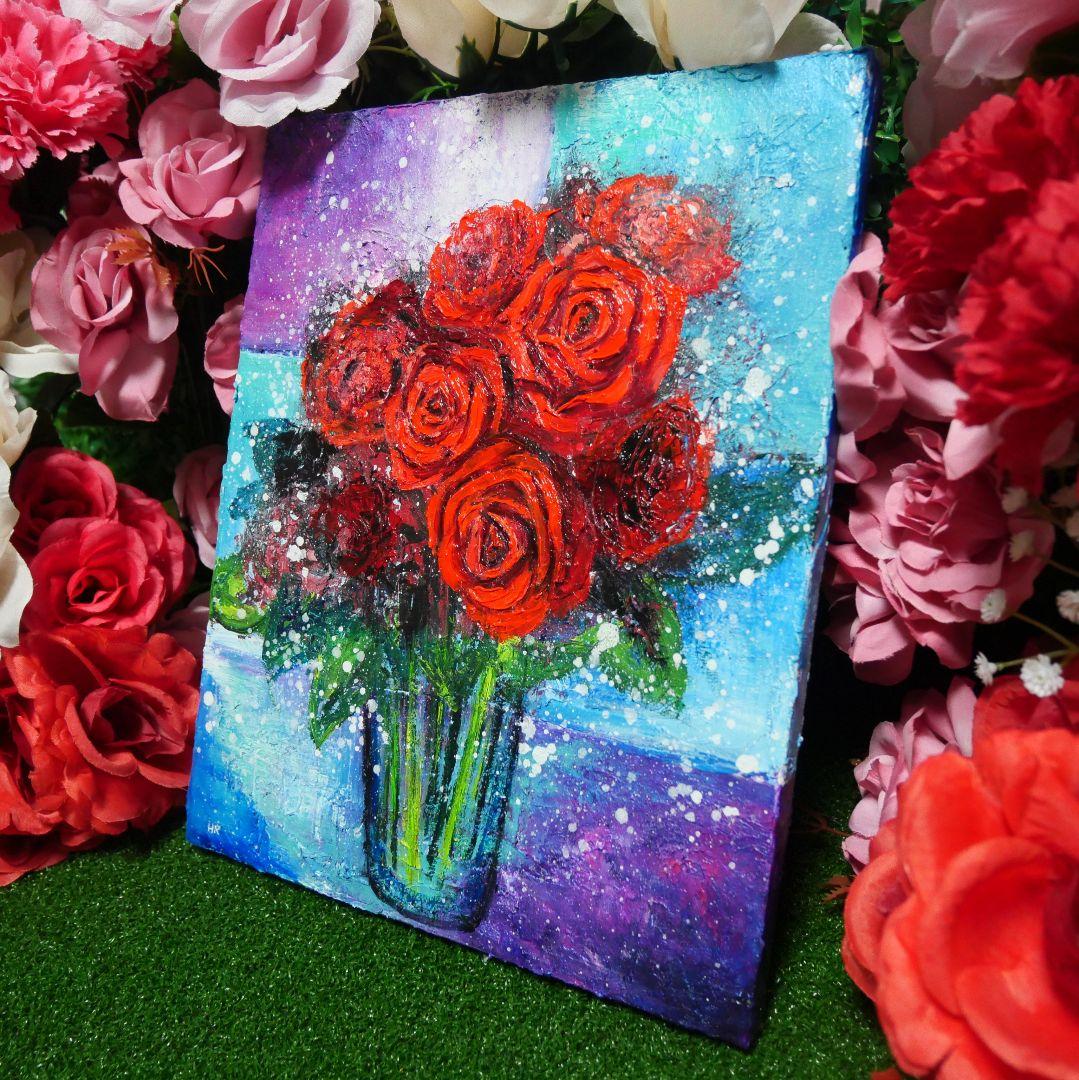 油絵 油彩 絵画 【薔薇】