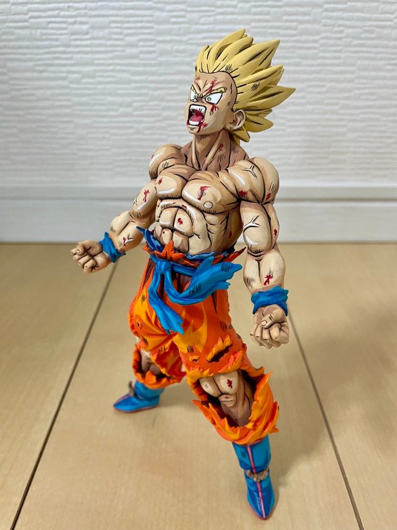 ドラゴンボール 孫悟空 超サイヤ人 リペイント 二次元塗装
