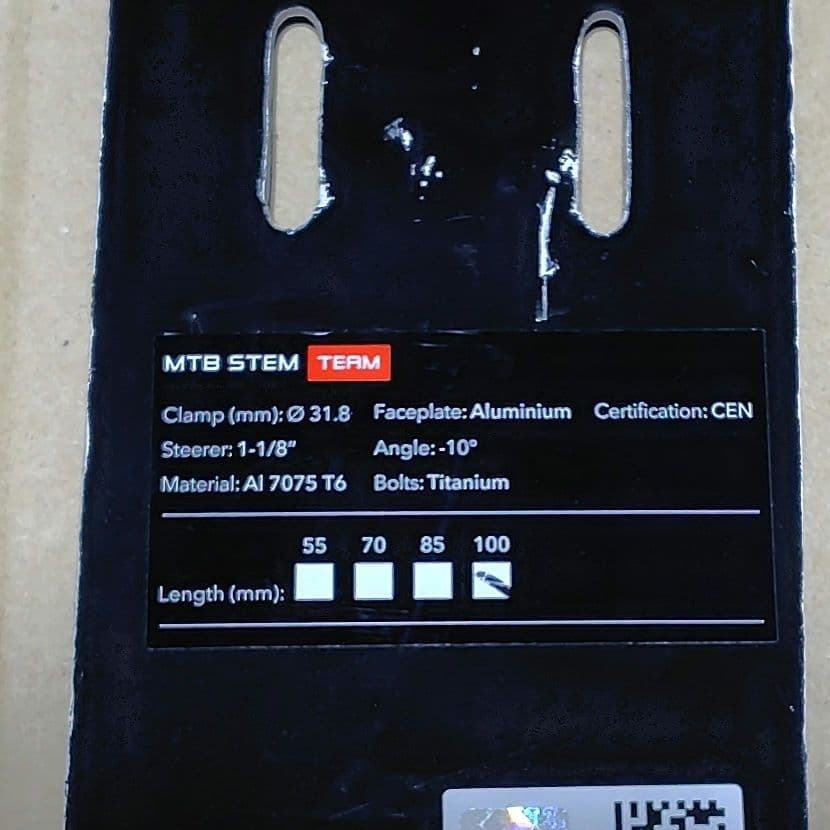 3T TEAM STEM 100mm -10° 31.8mm
