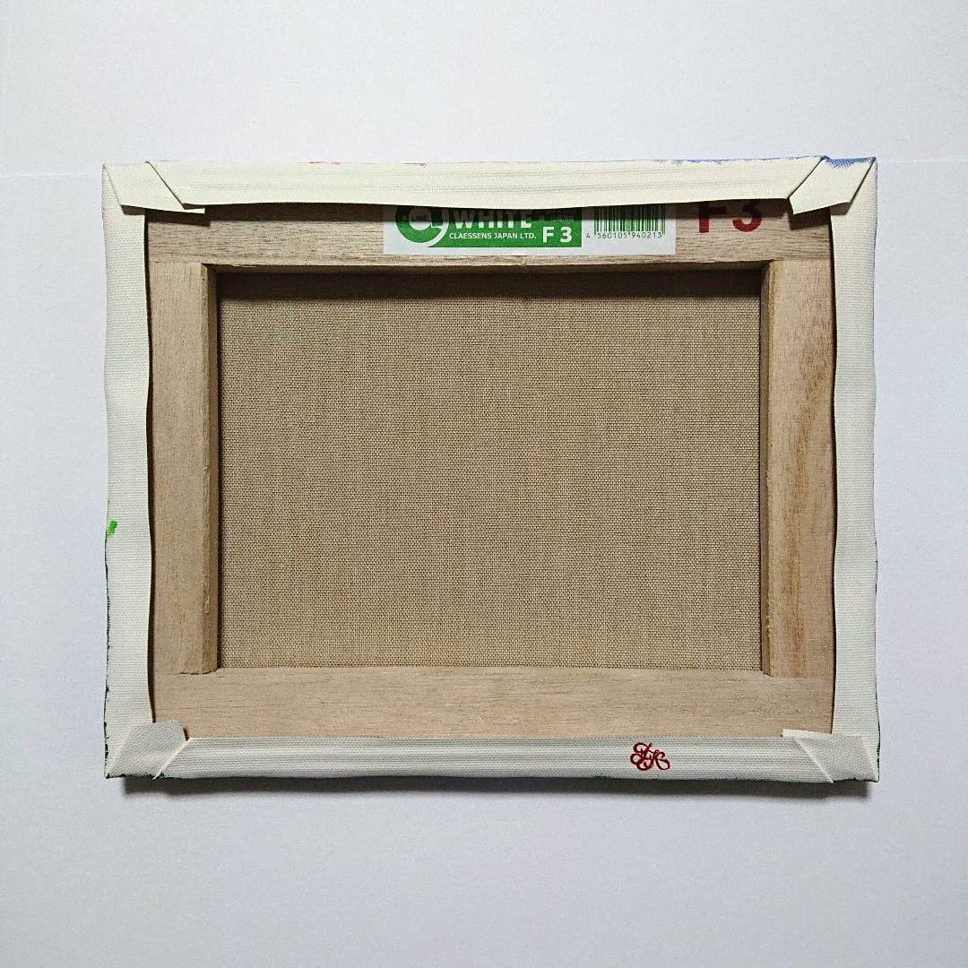 【桜花爛漫】アクリル画 F3 風景画 絵画