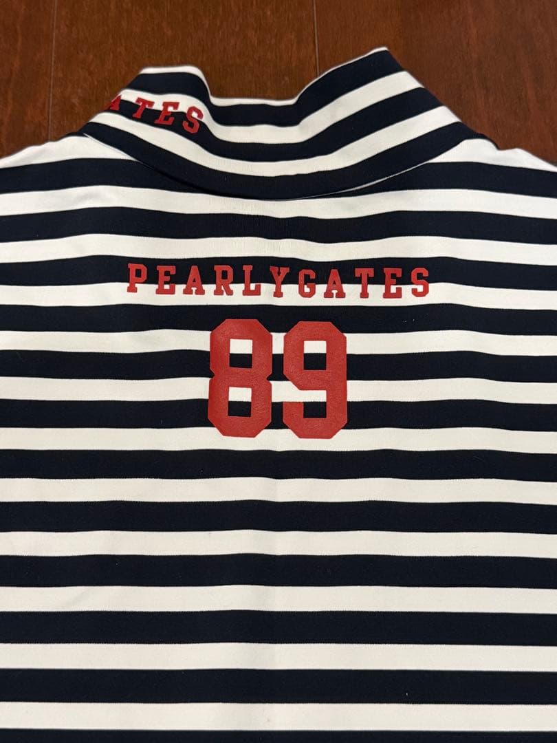 ★お値下げ★　PEARLYGATES ストライプ タートルネックシャツ