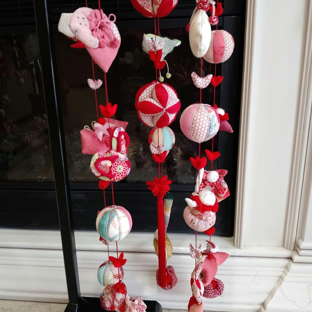 吊るし飾り　吊るし雛　ひな祭り　ちりめん細工 ハンドメイド