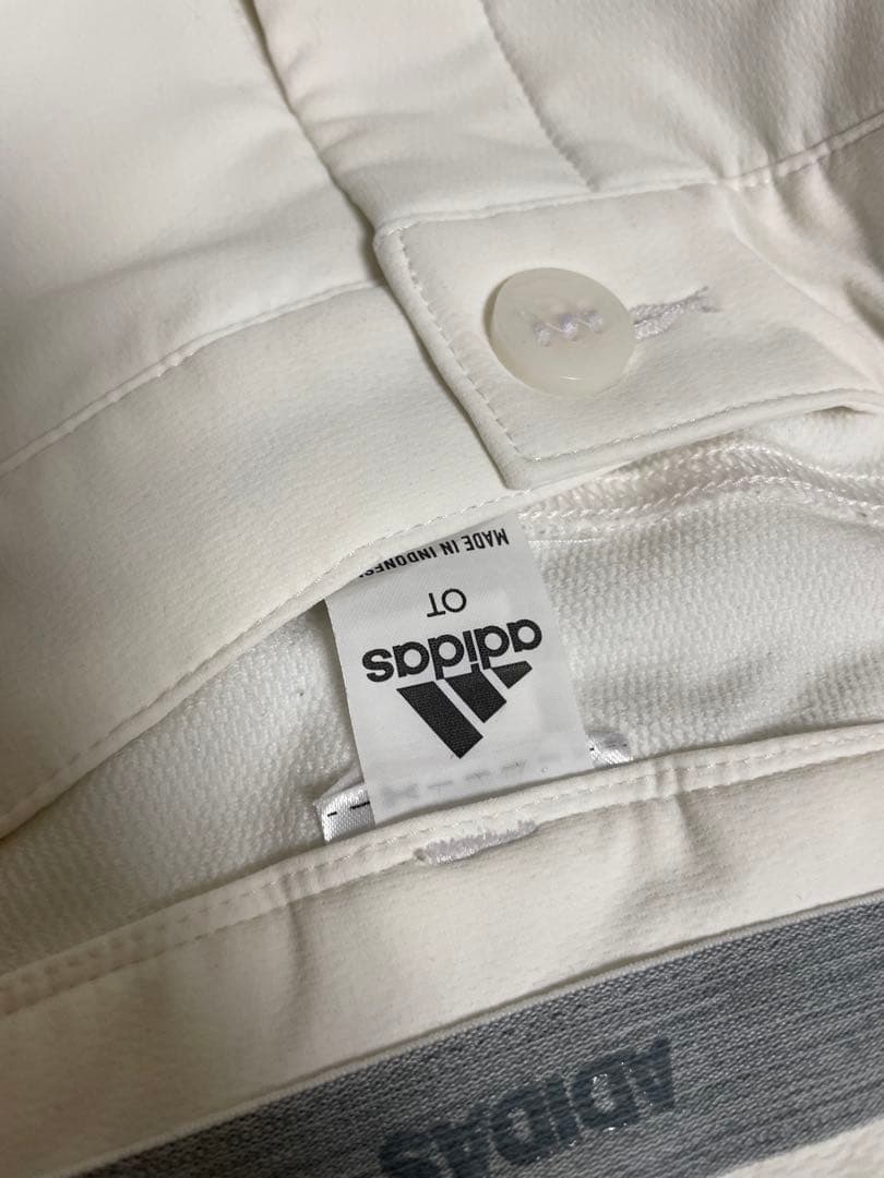 【美品】　アディダス　ゴルフ　パンツ　白　レディース