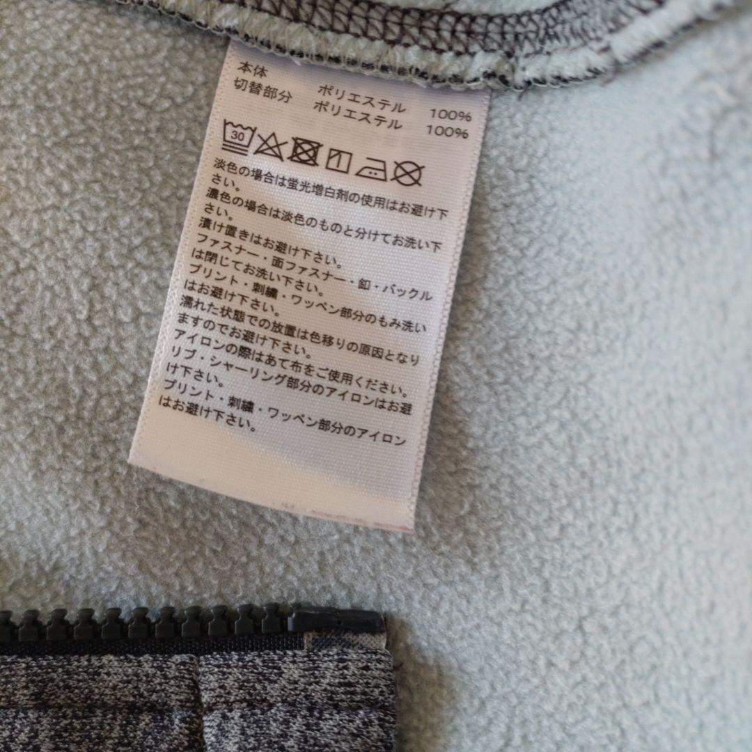 adidas フリースジャケット M グレー