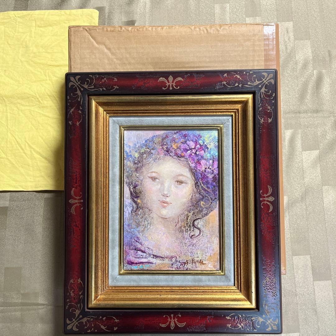⭕️油絵　二科会　理事　加覧裕子　[夢] SM 日動画廊　総理大臣賞受賞　絵画