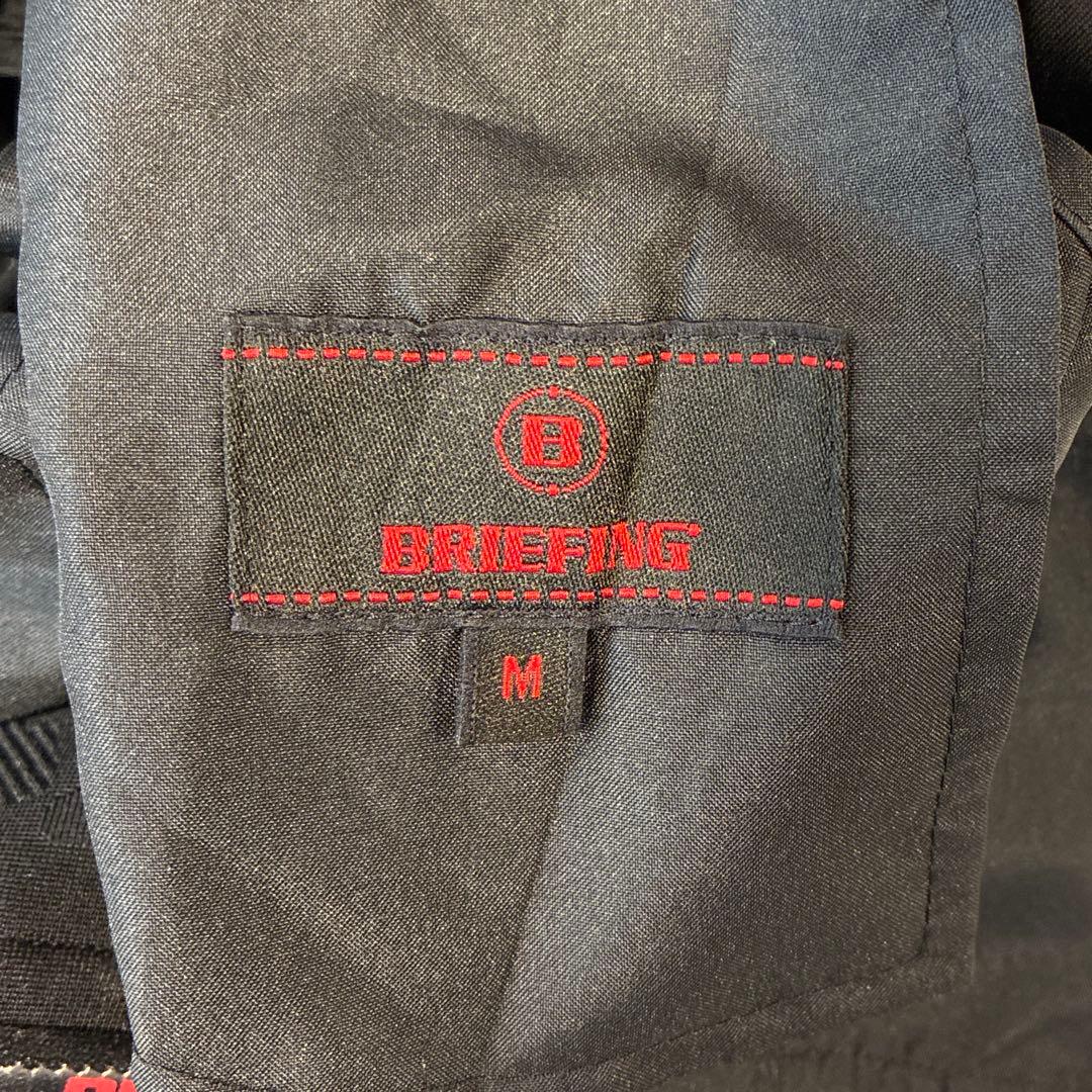 BRIEFING GOLFパンツ メンズ Mブラック 迷彩 カモフラ ストレッチ