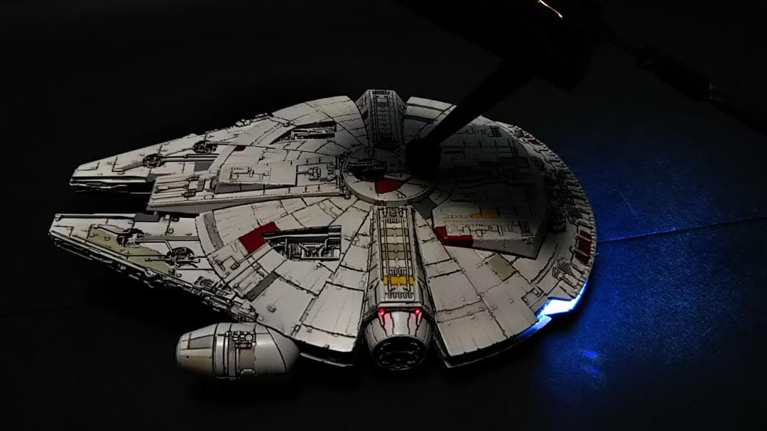 ミレニアムファルコン MF 電飾改修 　完成品 ビークルモデル　1/350 ④