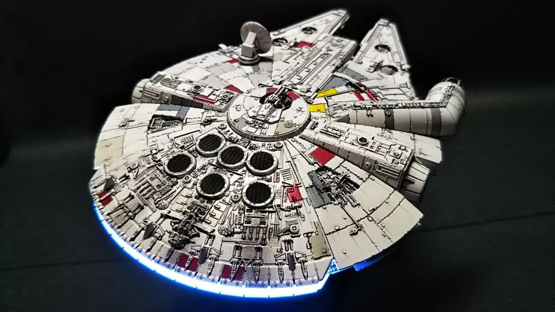 ミレニアムファルコン MF 電飾改修 　完成品 ビークルモデル　1/350 ④