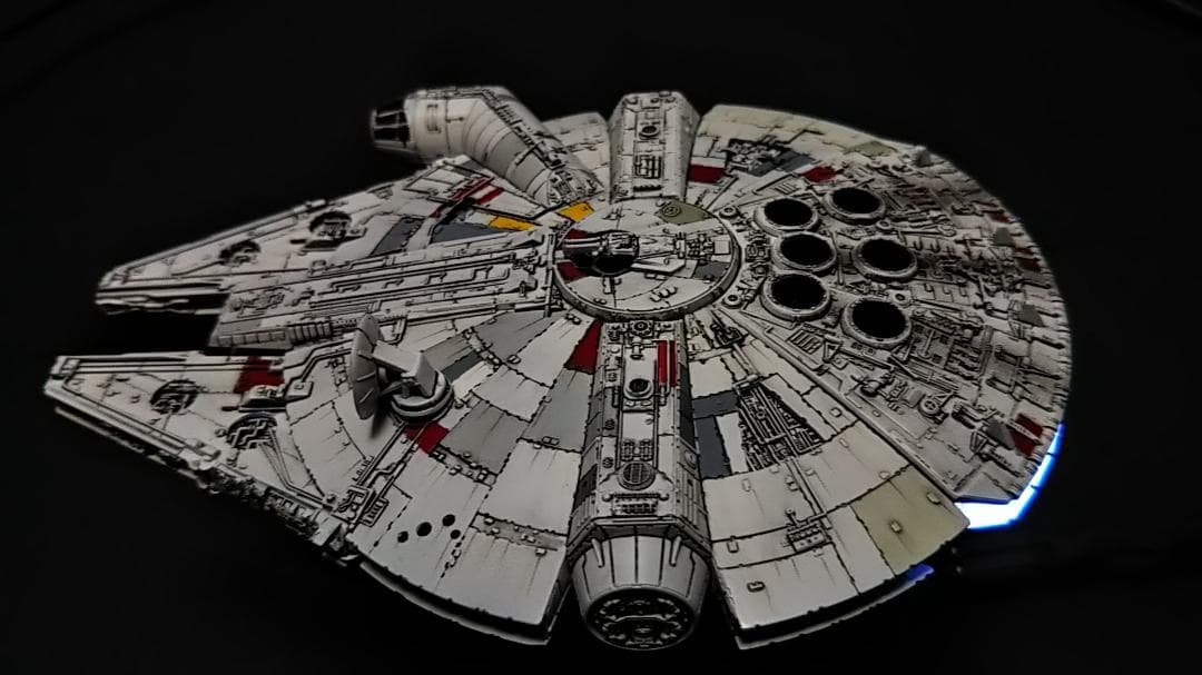 ミレニアムファルコン MF 電飾改修 　完成品 ビークルモデル　1/350 ④