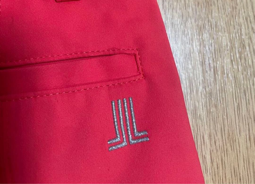 美品　LANVIN ランバン　レディース　ゴルフウエア　赤　ミニAラインスカート