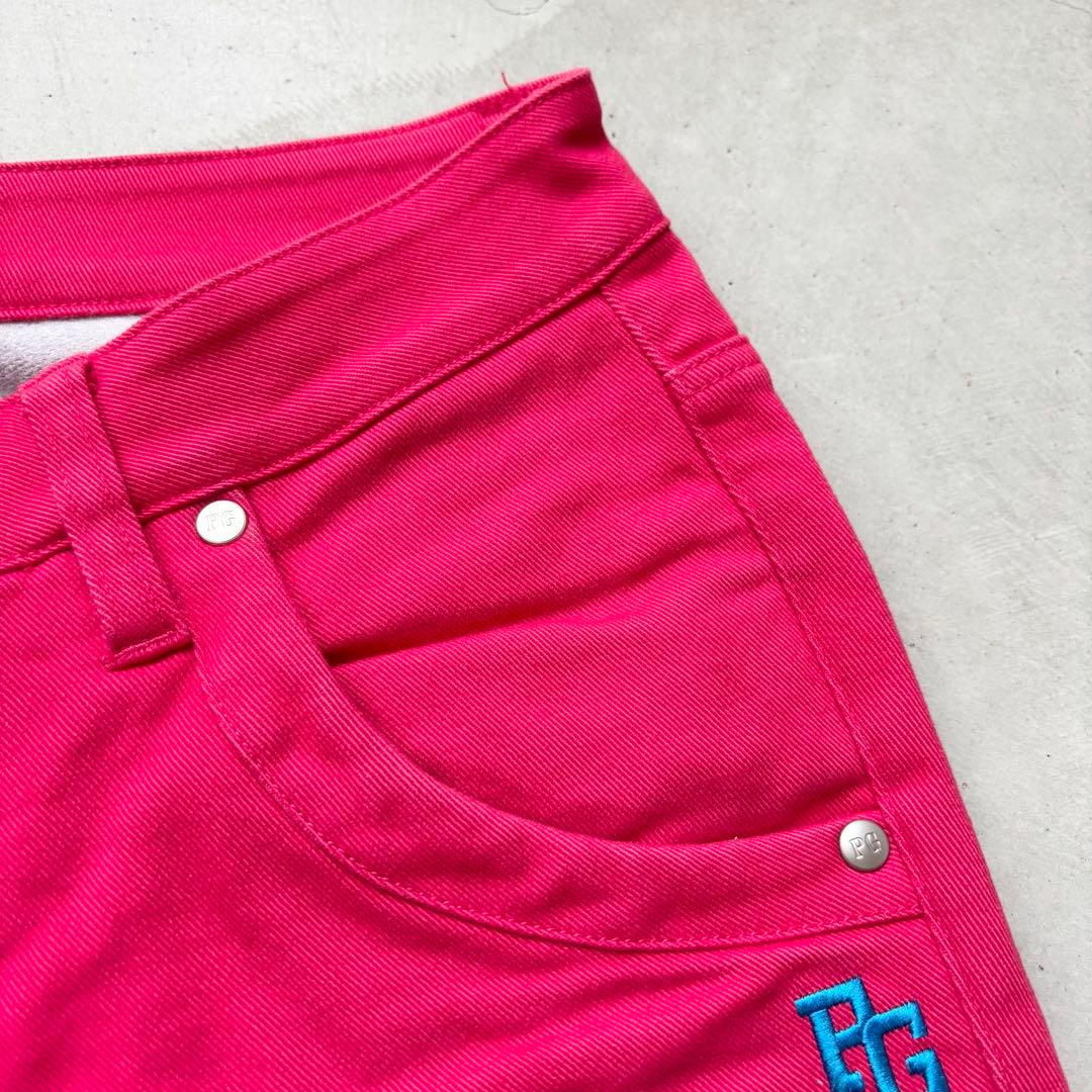 PEARLEY GATES パーリーゲイツ ストレッチロングパンツ ワッペン