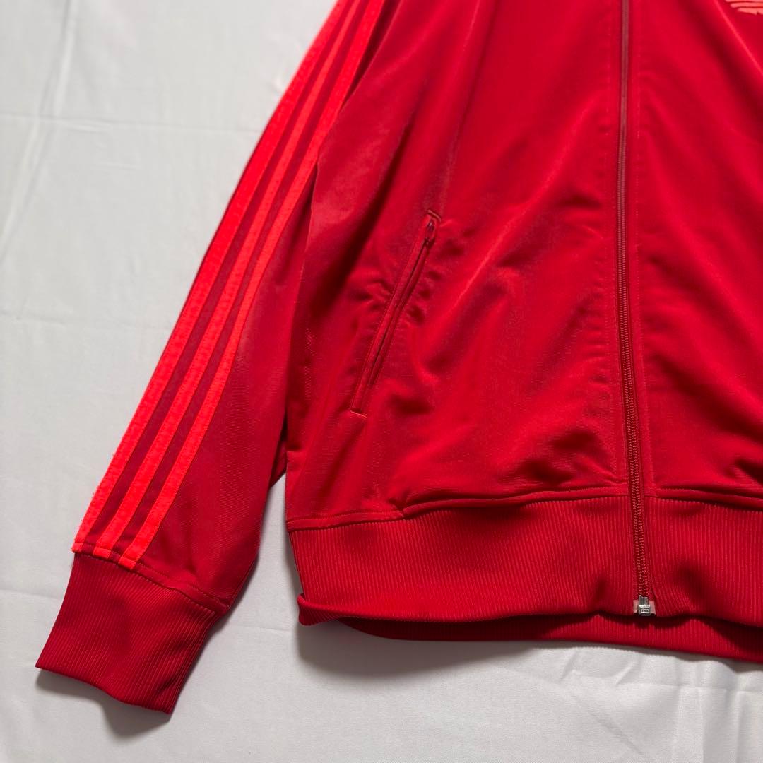 ☆希少　アディダス　ジャージ　トラックジャケット　ファイヤーバード　レッド　XL