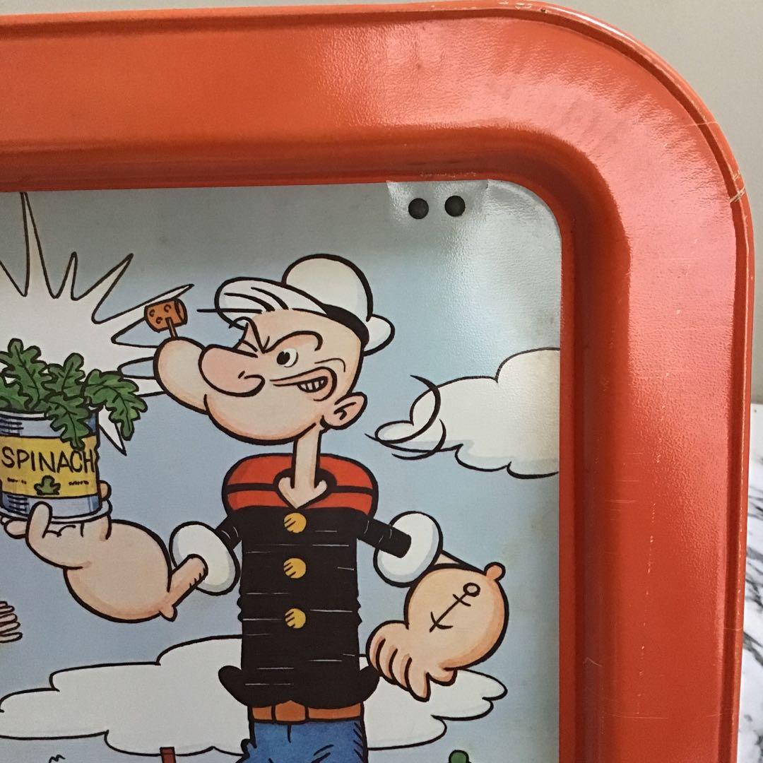 70s ポパイ ブリキテーブル ビンテージ POPEYE