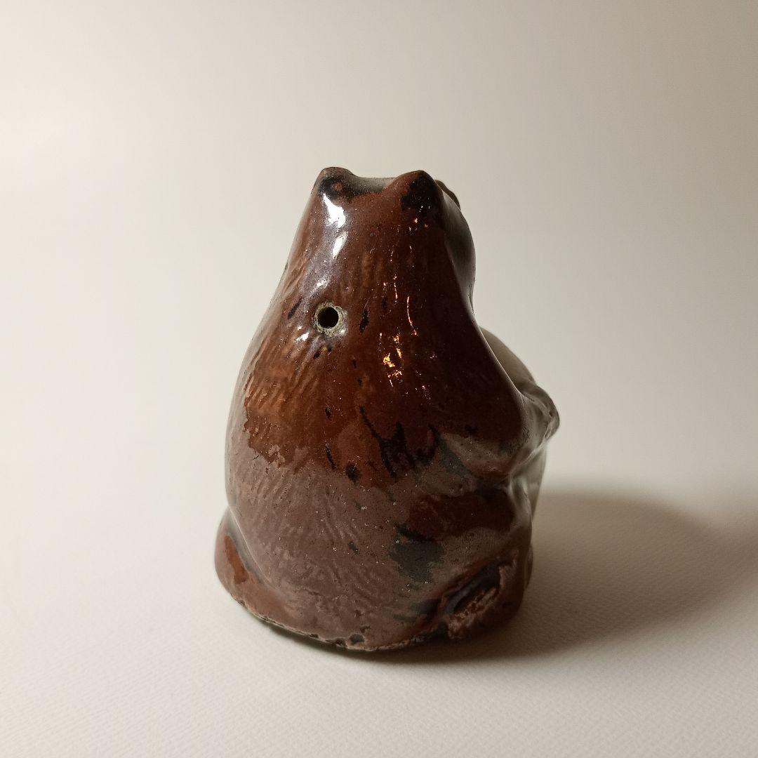 古い磁器　瀬戸焼　狸の水滴
