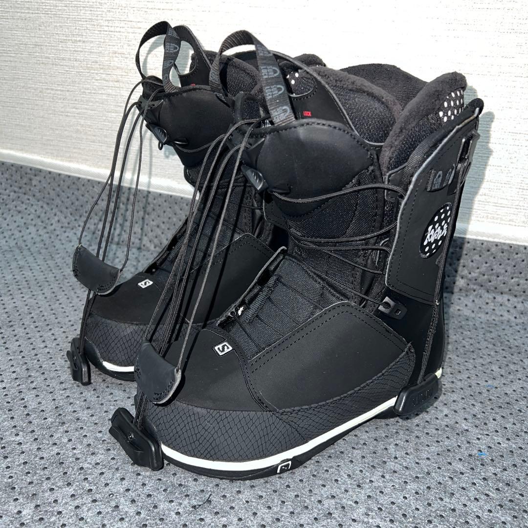 数回使用 23.5cm SALOMON KIANA スノーボード レースブーツ