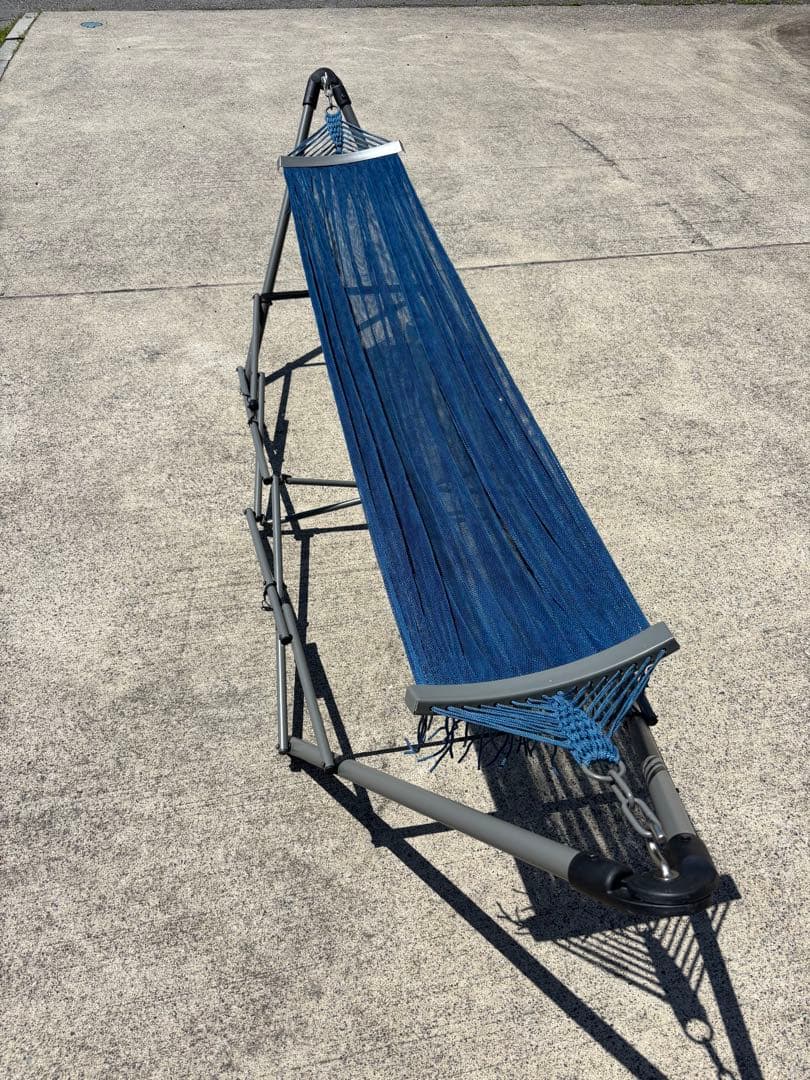 ハンモックスタンド 青 収納バッグ付き