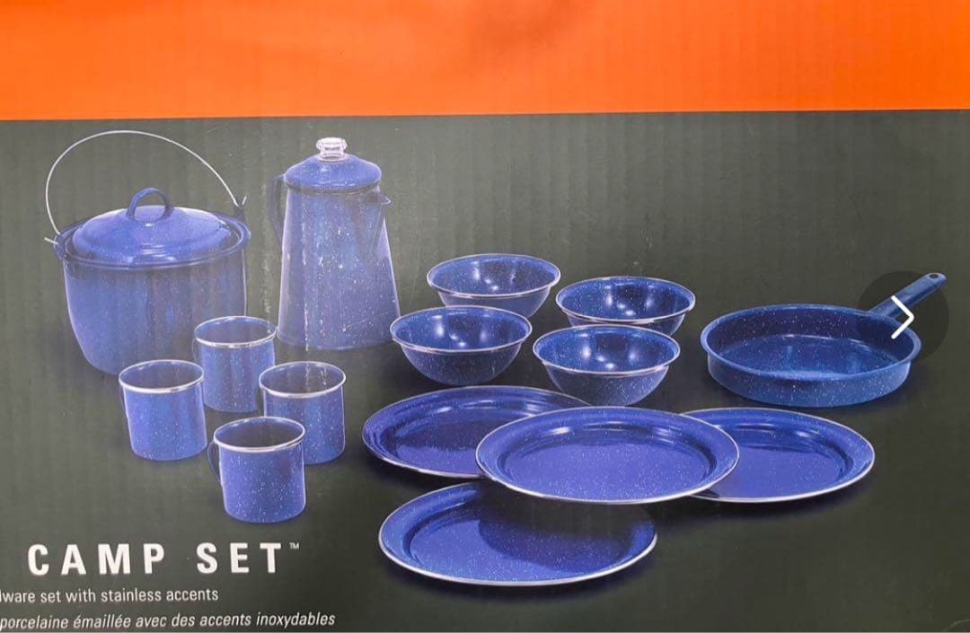 GSI Outdoors キャンプセット 食器セット ホーロー