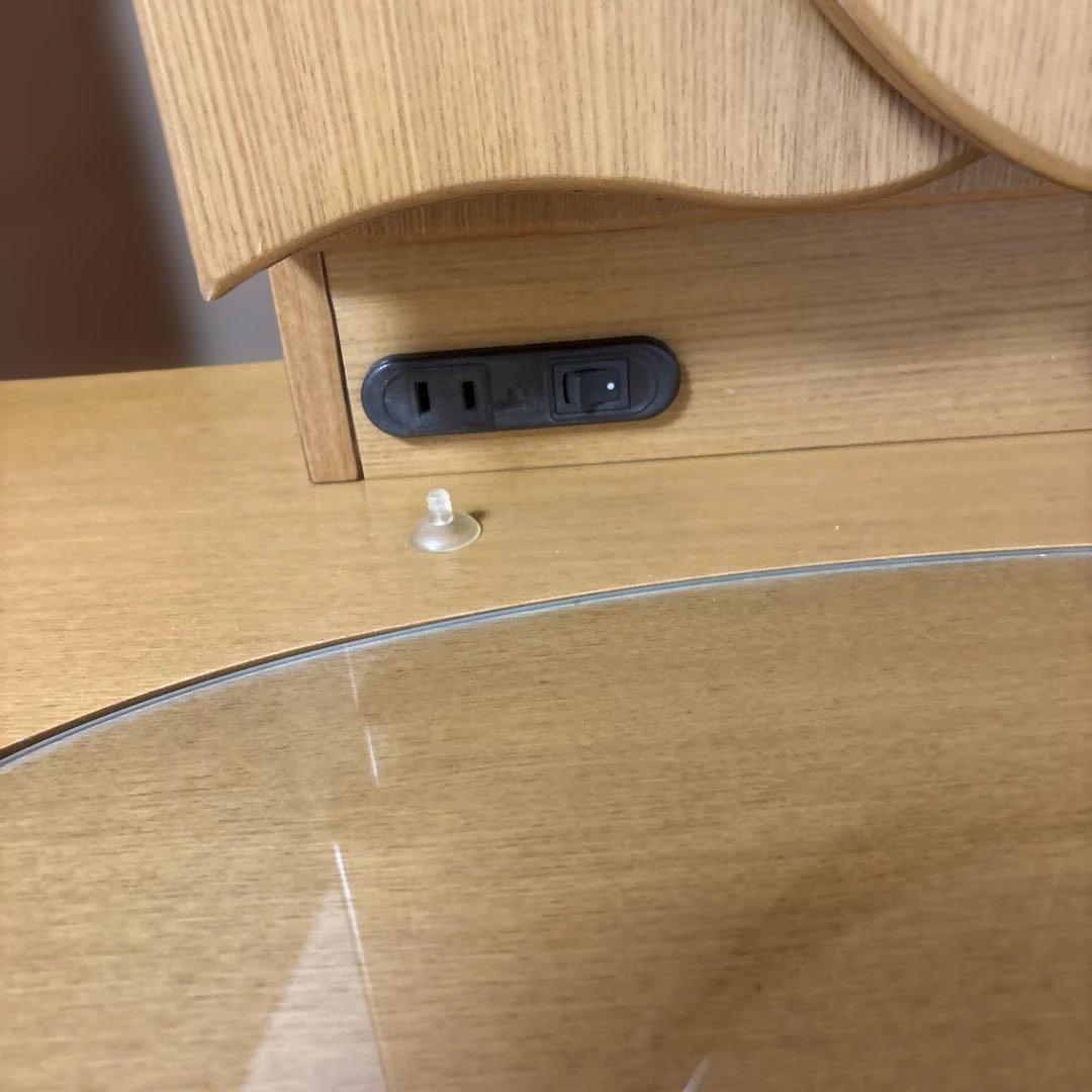 木製重ねて折りたたむ三面鏡ドレッサー　椅子を別出品しています