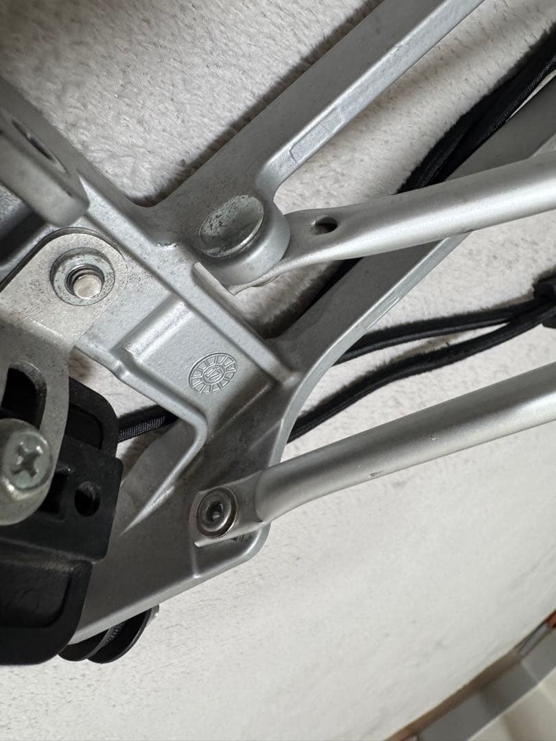 【値下げ】Brompton シルバー荷台 テールライト付き