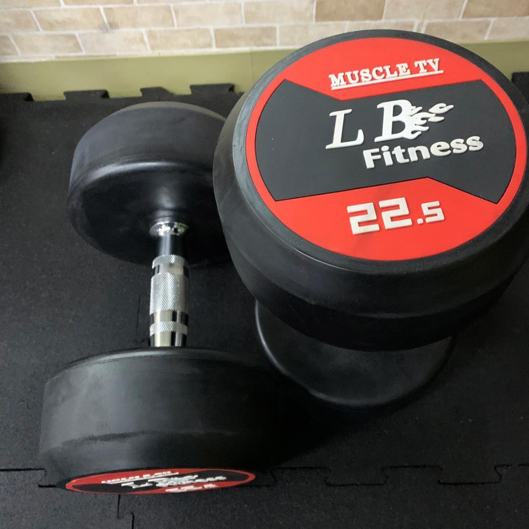 半額　　ラバーダンベル　20kg 2個　新古品