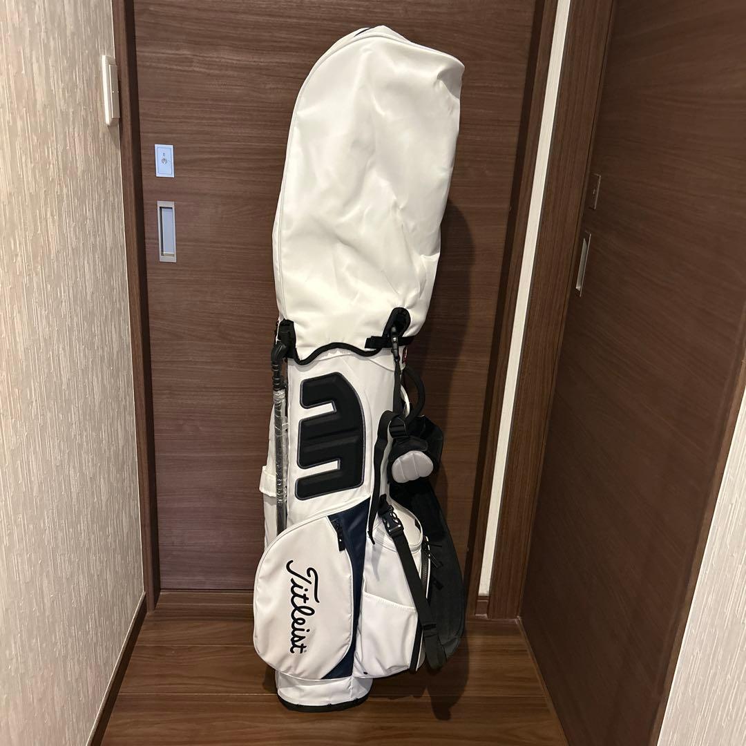 Titleist キャディバッグ ホワイト×ネイビー