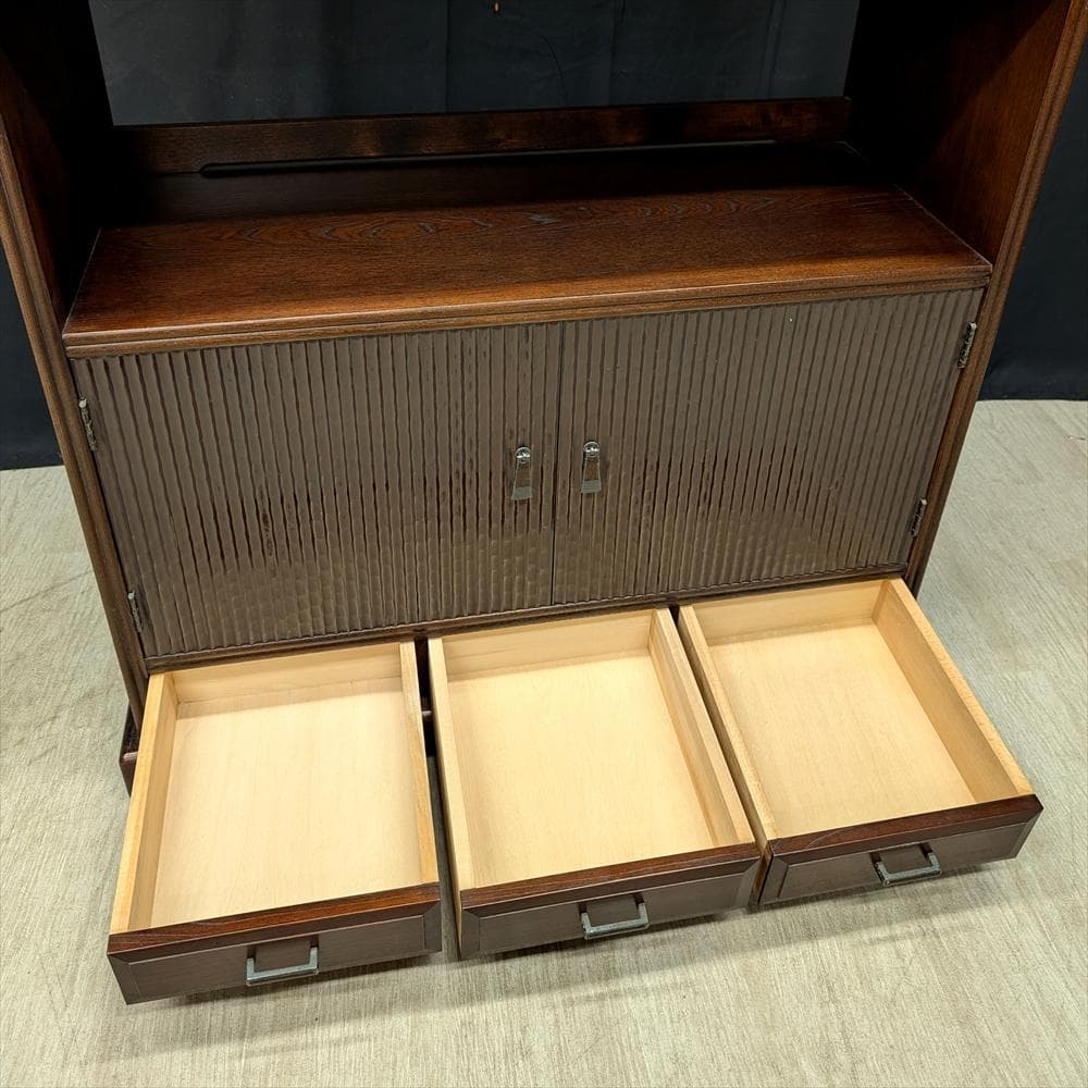 美品　モリシゲ 　飾り棚　茶棚　水屋箪笥　茶箪笥　キャビネット　サイドボード