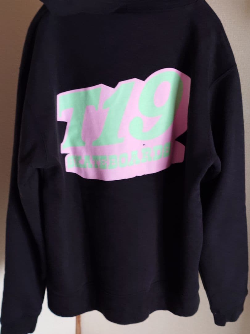 TEE19 パーカー L 黒