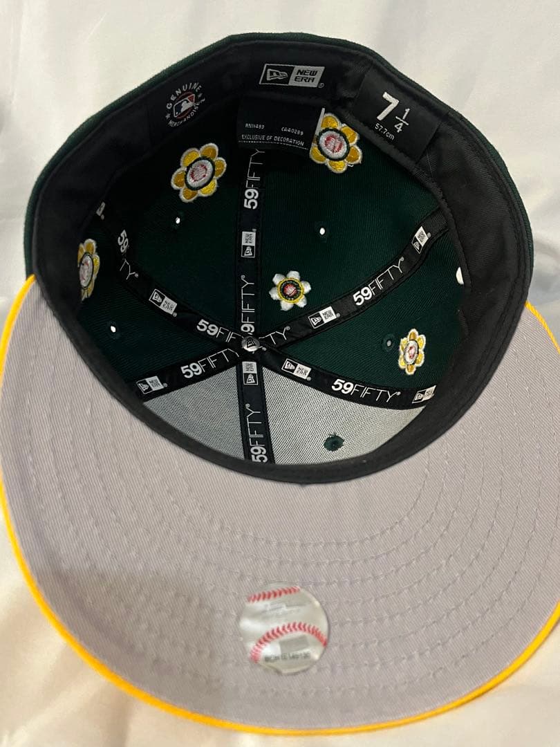 New Era 59FIFTY キャップ 花柄刺繍 7 1/4