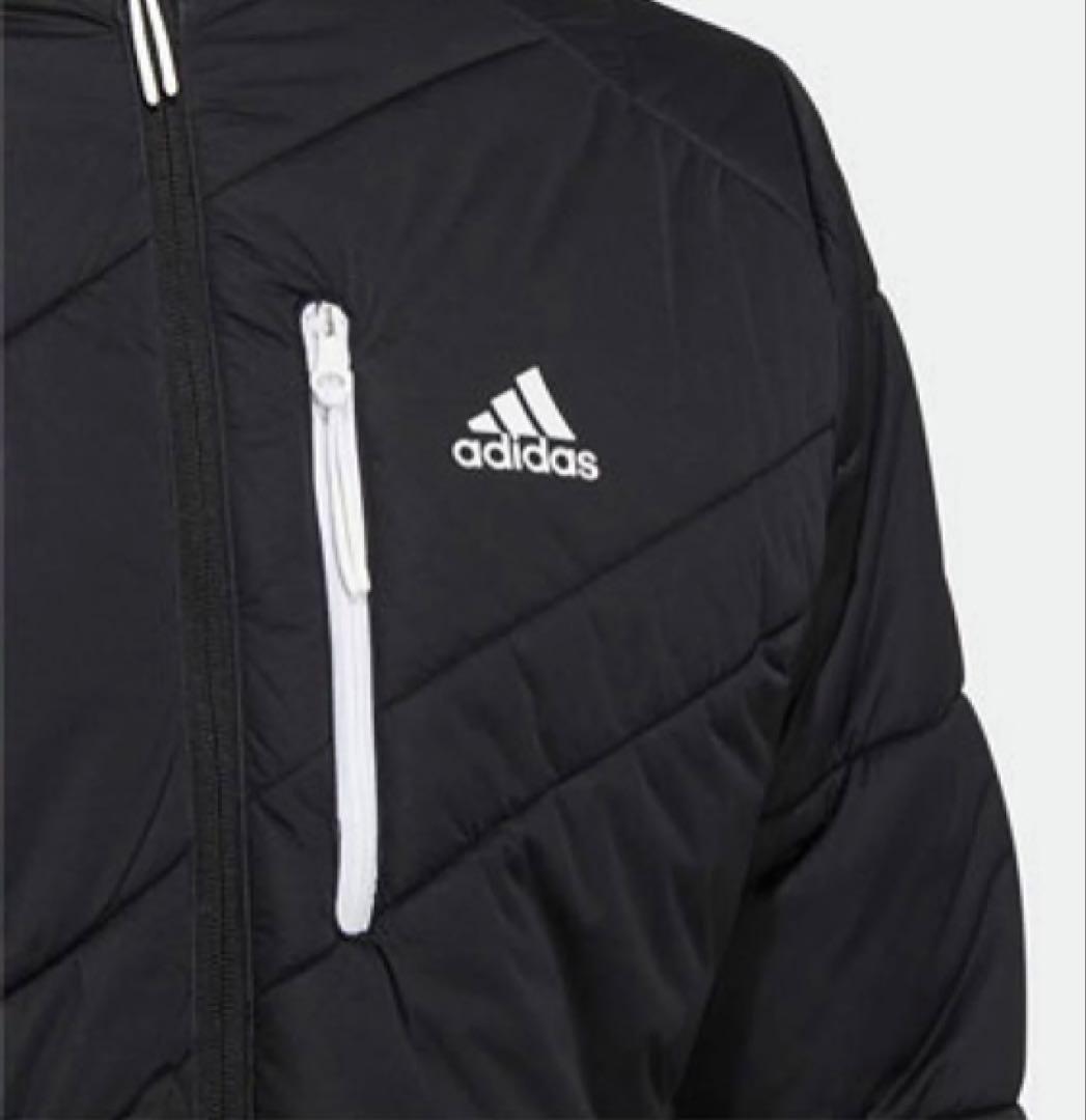 adidas ゴルフ　キルティングジャケット　黒　Lサイズ