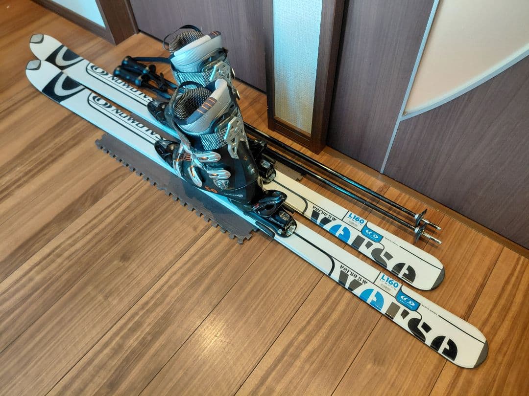 大特価❗高品質❗SALOMON 男女兼用 スキーセット メンテ・WAX済み✔