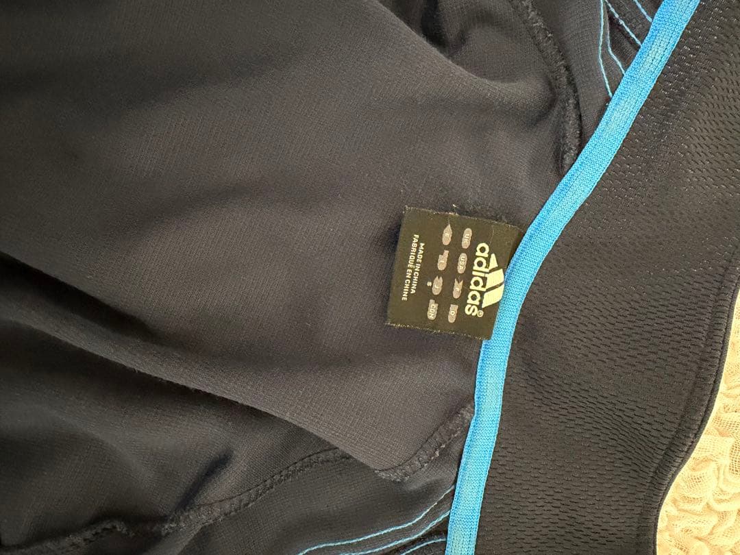 adidas トレーニングジャケット のみ黒/青セット