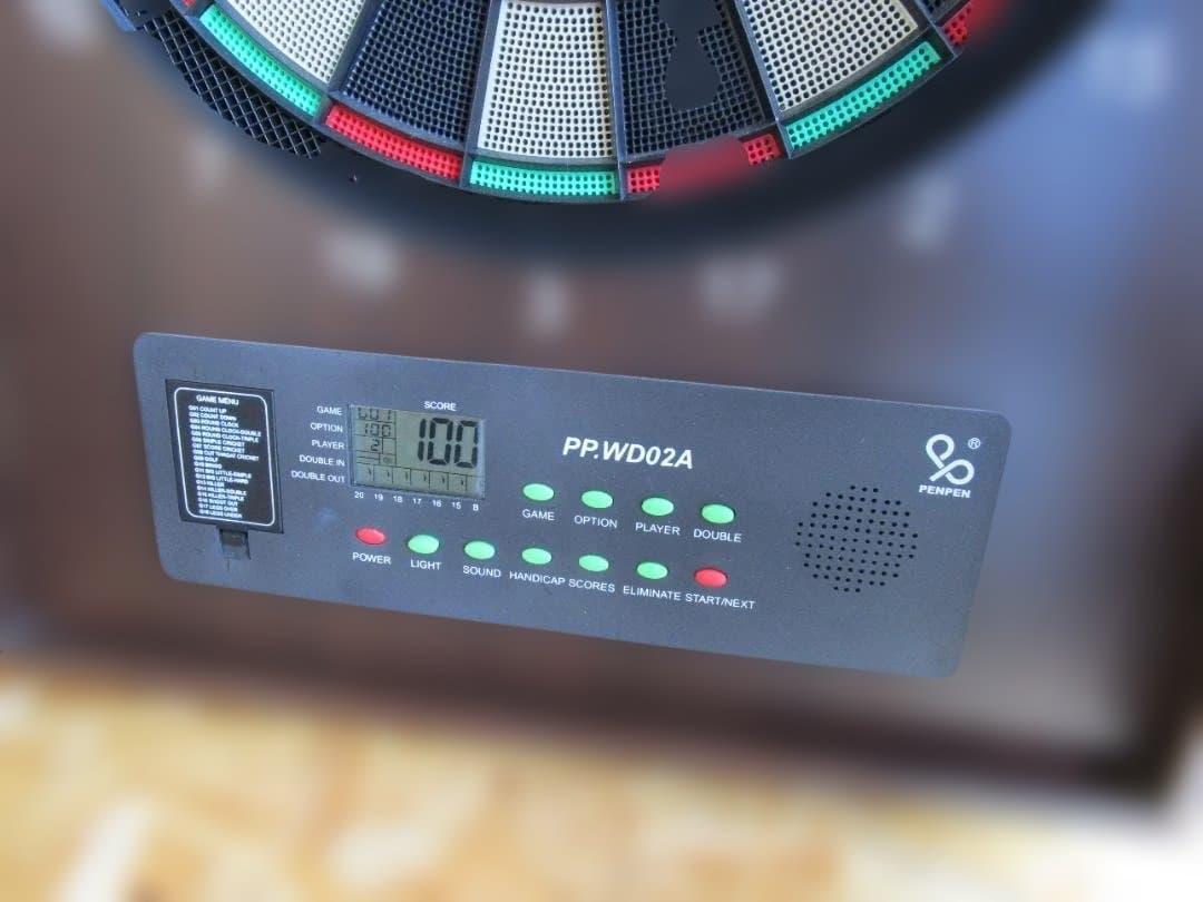 電子ダーツボード ブラウン ダーツセット付き