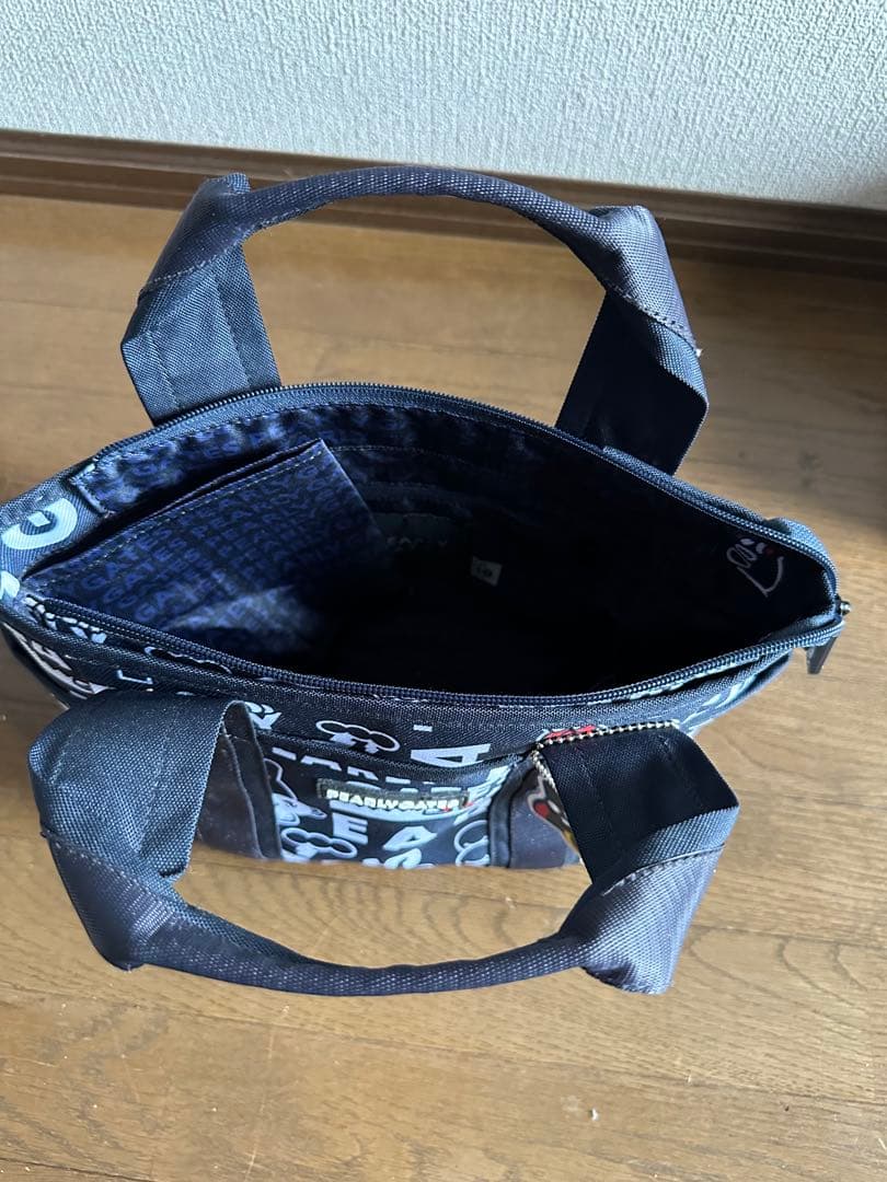 パーリーゲイツ どうしちゃったPG 総柄　カートバッグ　ネイビー