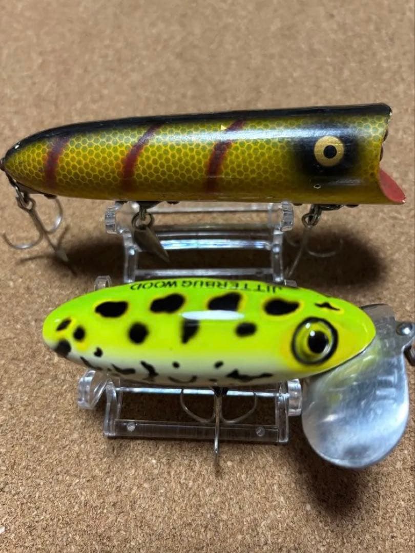 （オールドルアー）OLDジッターバグ　突目　オールドヘドン　ラッキー13 ウッド