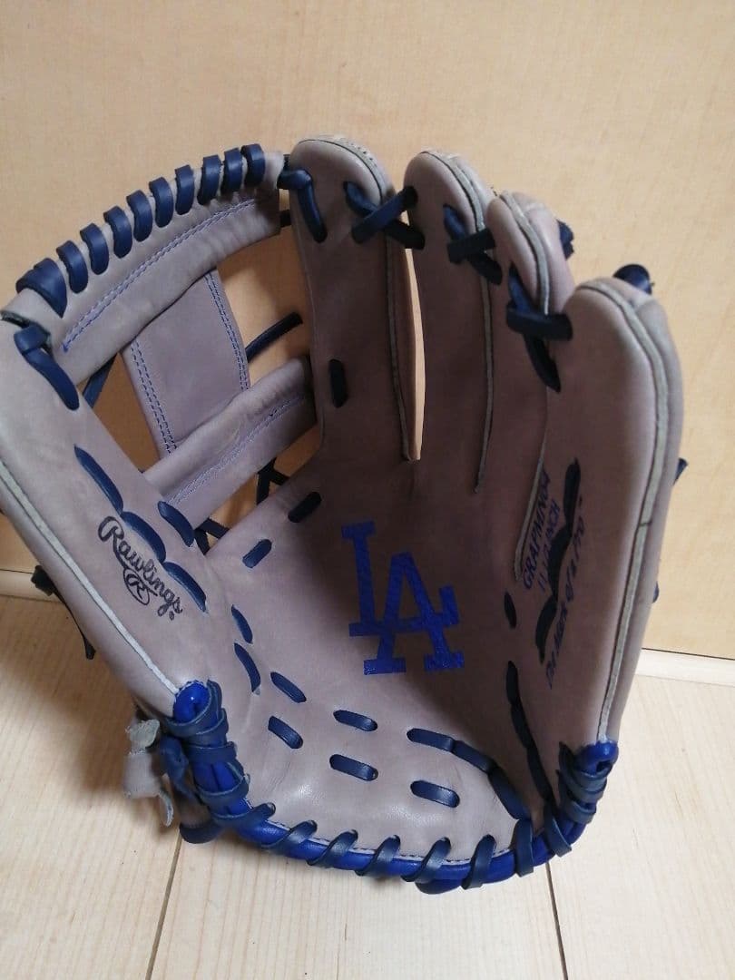 Rawlings ローリングス 軟式グローブ グレー/ブルー 右投げ