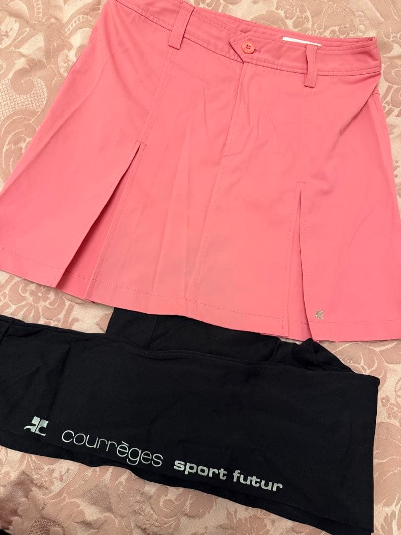 courtreges ピンク ゴルフウェア ハーフジップ　セット